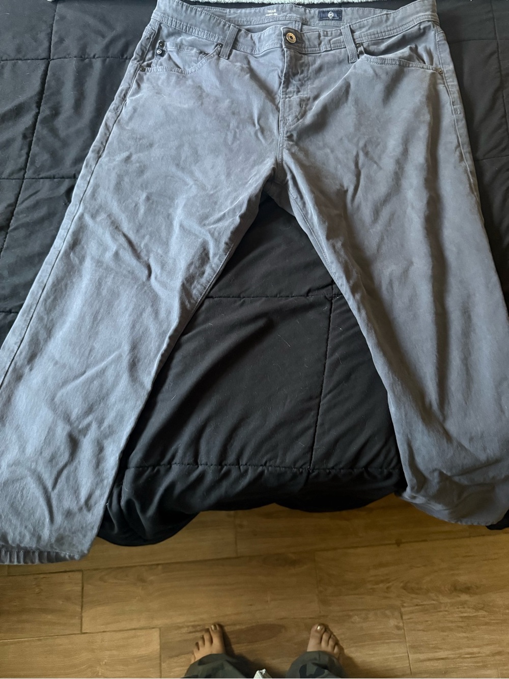 Ag Adriano Goldschmied Light Gray Men's Chinos